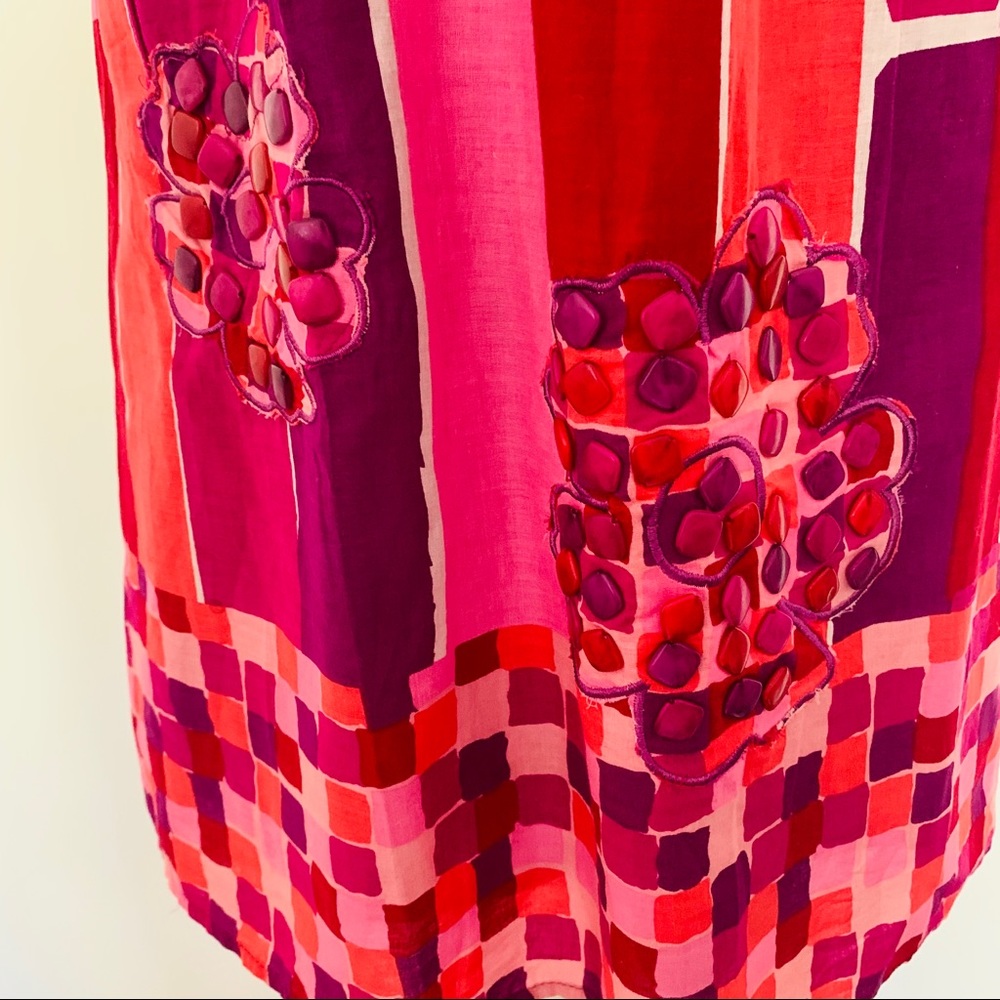 Multi-print purple, pink sundress - Picture 4 of 6